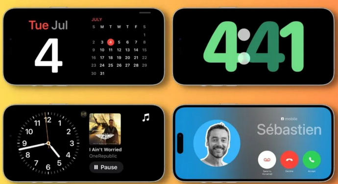 石河子苹果手机维修分享iOS17横屏充电待机显示有什么好处 
