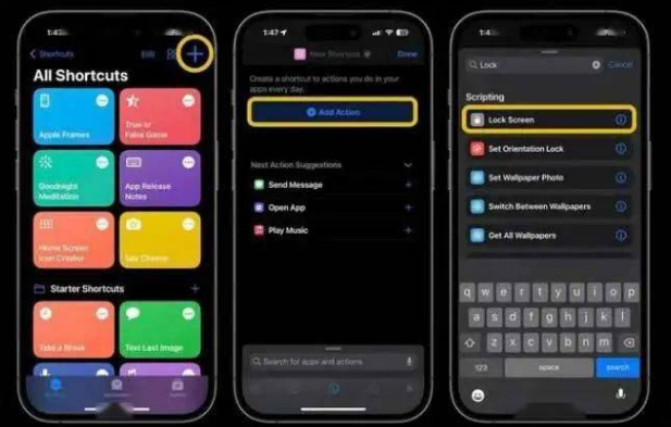 石河子苹果14锁屏维修店分享iPhone14升级iOS16.4后如何创建锁屏快捷方式 
