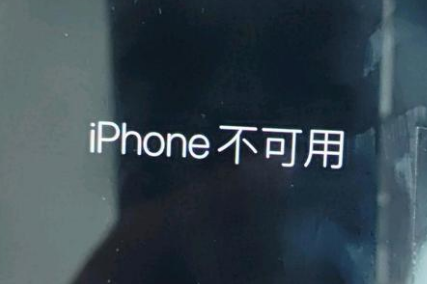 石河子苹果服务网点分享锁屏界面显示“iPhone 不可用”如何解决 